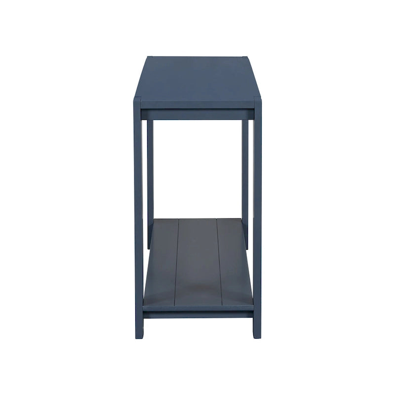 Distinctive Features of a Minimalist Console Table with Bottom Shelf and Four Legs, Suitable for Entryway, Hallway