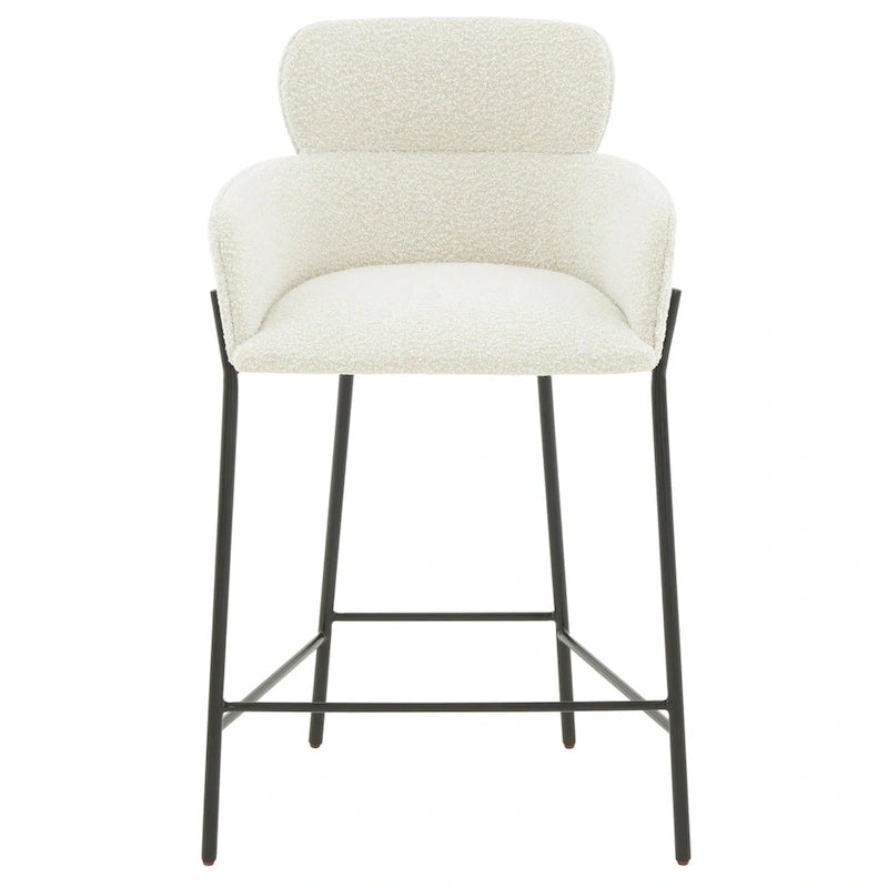 26-Inch Velvet Counter Stool, 23"W x 21"D x 38"H