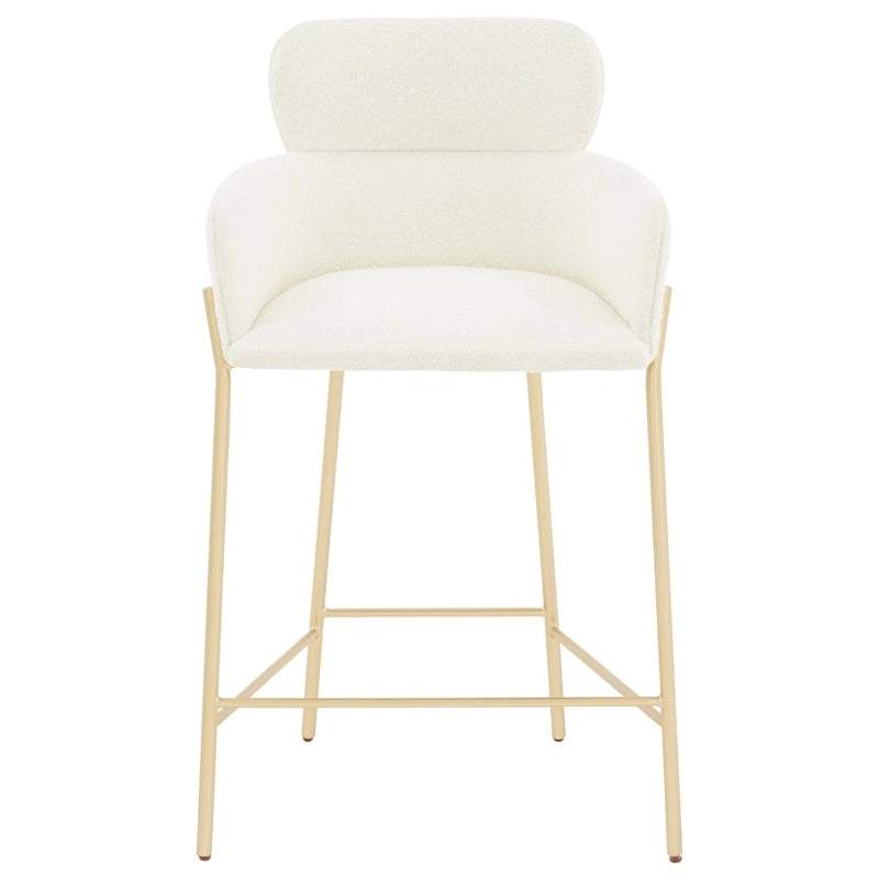 26-Inch Velvet Counter Stool, 23"W x 21"D x 38"H