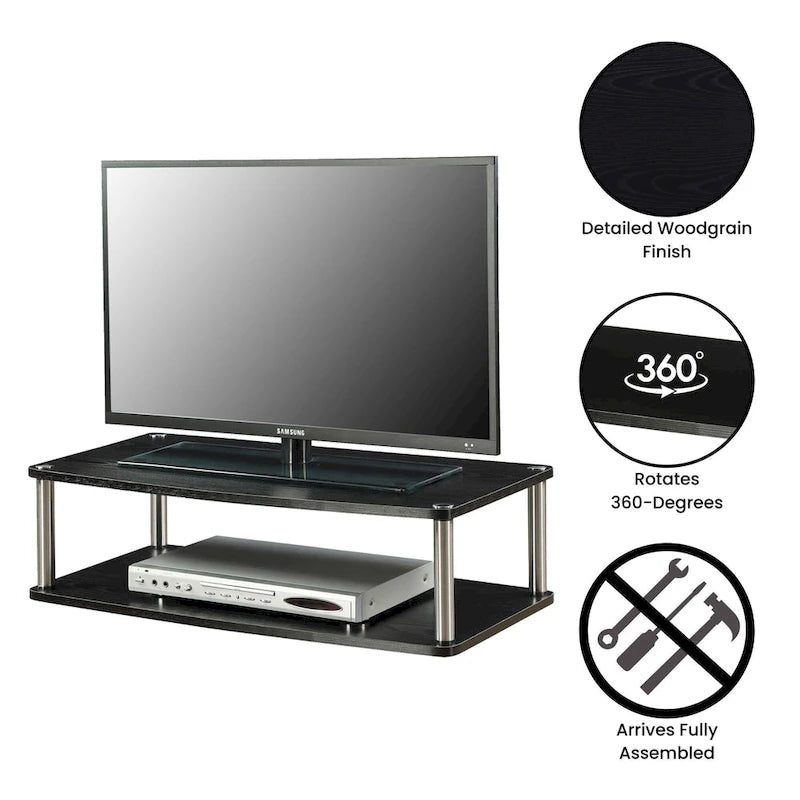 XL Double Tier 360° Swivel TV Riser for TVs up to 37 Inches
