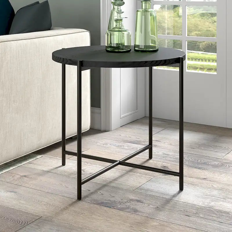 Round Side Table with MDF Top, 23.63" Wide