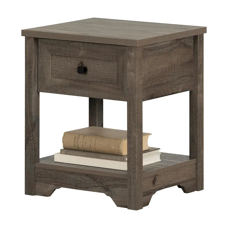 End Table with Drawer and Bottom Shelf