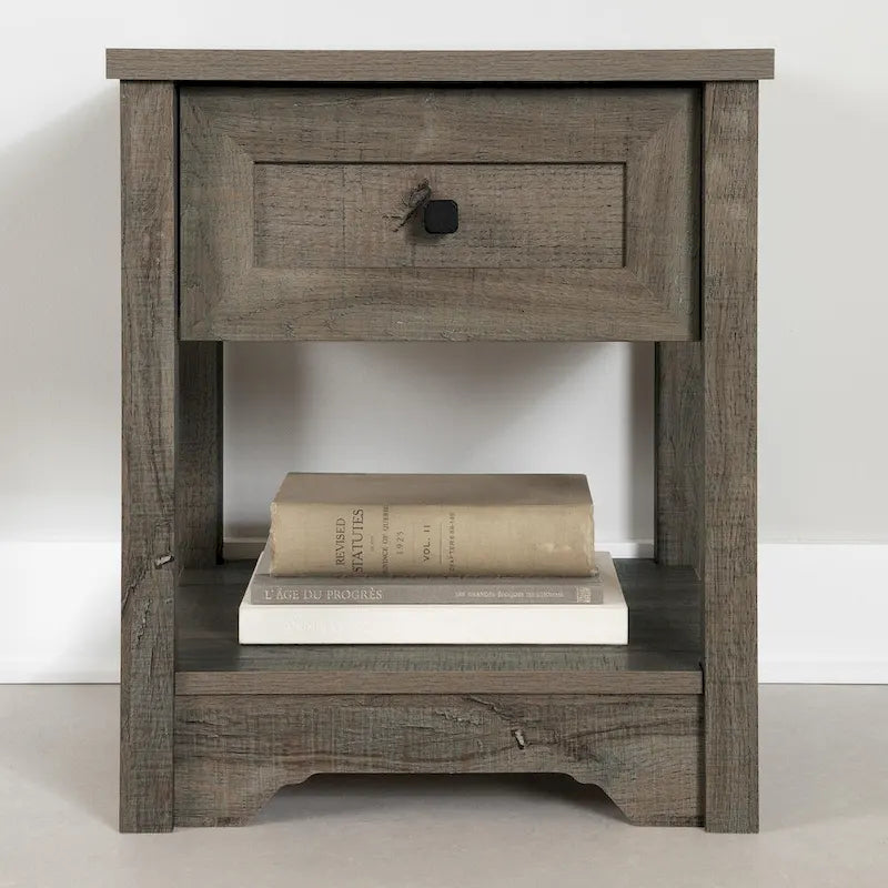 End Table with Drawer and Bottom Shelf