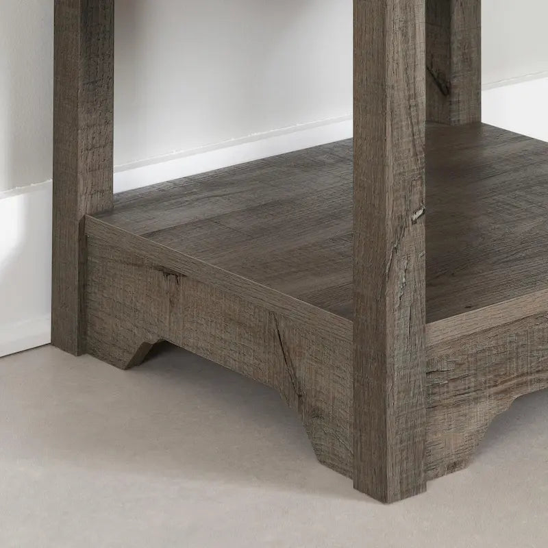 End Table with Drawer and Bottom Shelf