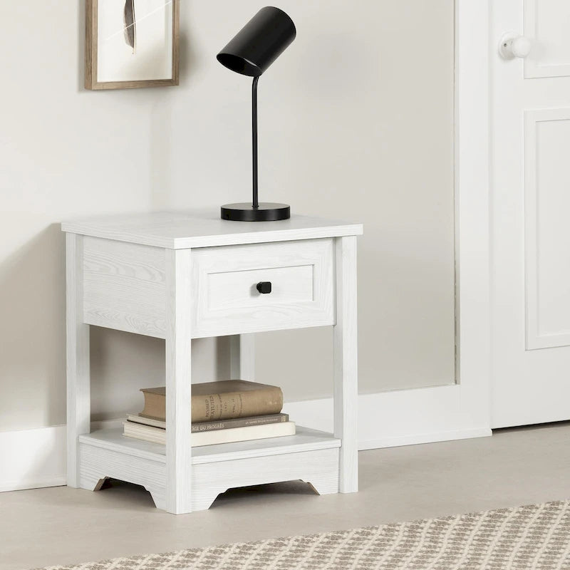End Table with Drawer and Bottom Shelf