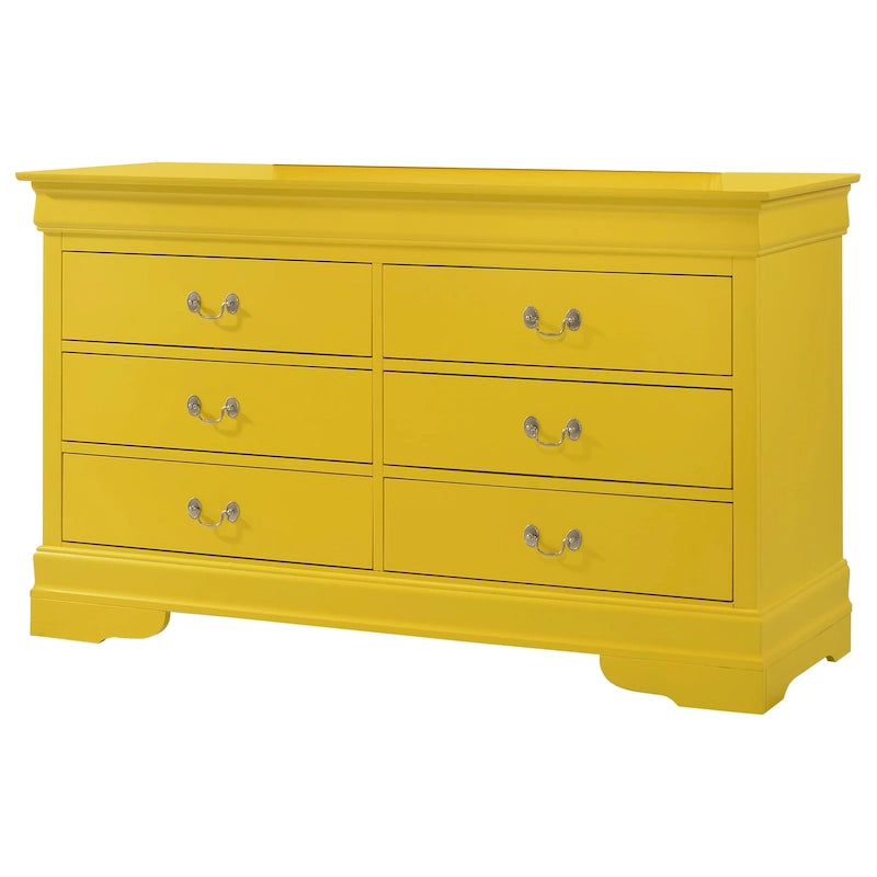 Bedroom Dresser with Real Wood Veneer and Dovetail Drawers