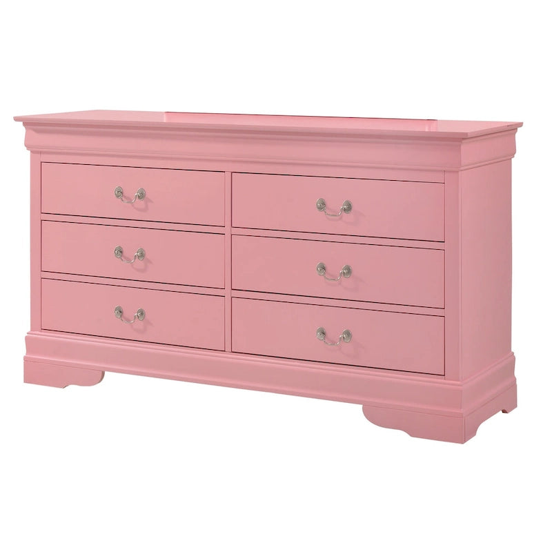 Bedroom Dresser with Real Wood Veneer and Dovetail Drawers
