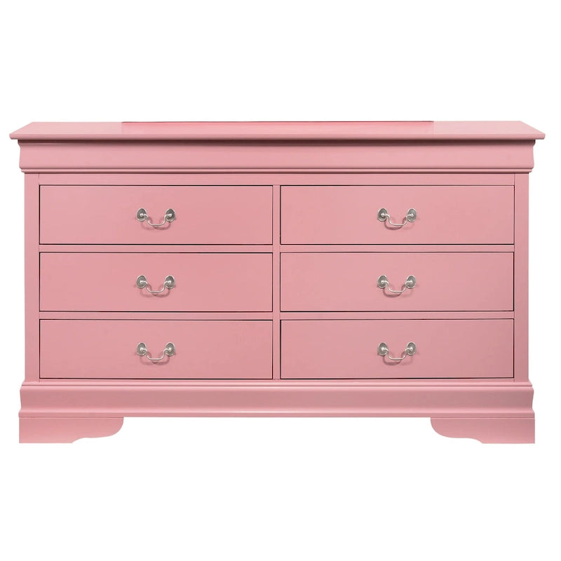 Bedroom Dresser with Real Wood Veneer and Dovetail Drawers