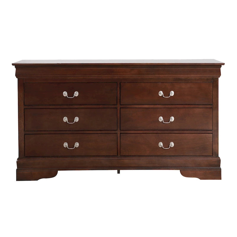 Bedroom Dresser with Real Wood Veneer and Dovetail Drawers