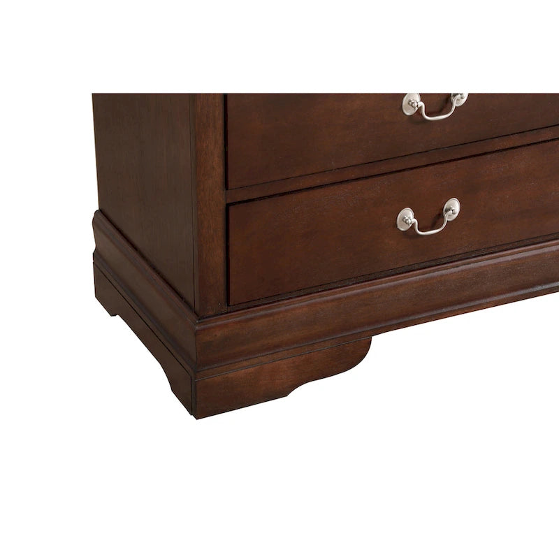 Bedroom Dresser with Real Wood Veneer and Dovetail Drawers