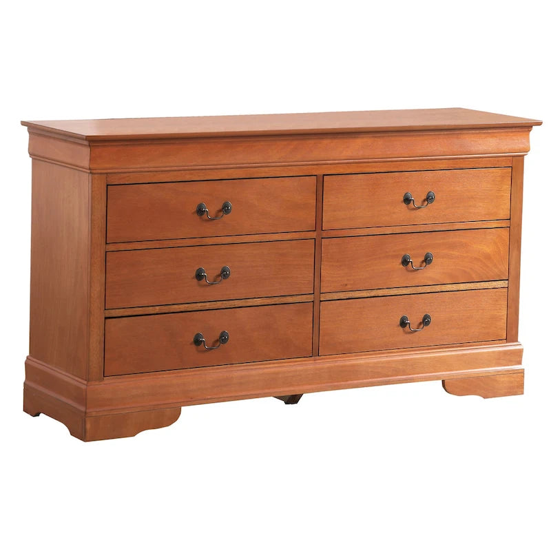 Bedroom Dresser with Real Wood Veneer and Dovetail Drawers