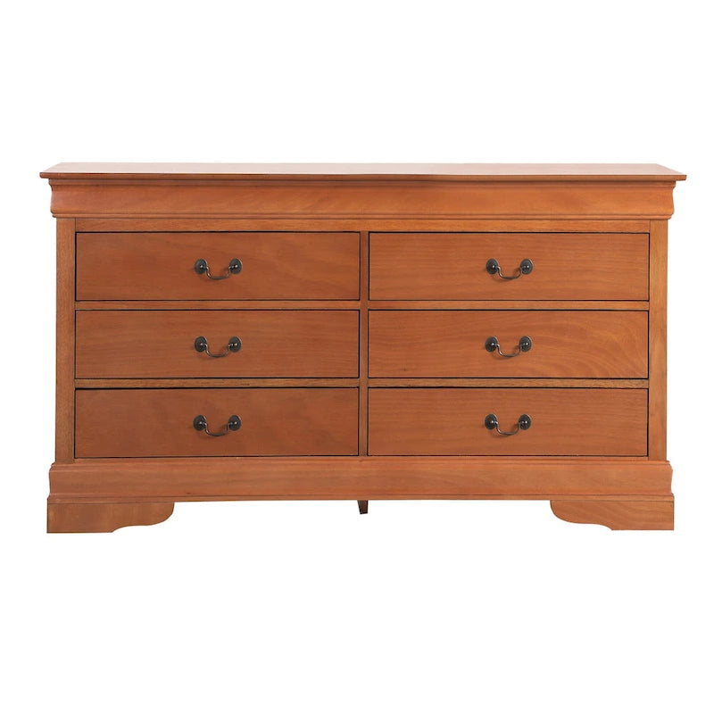 Bedroom Dresser with Real Wood Veneer and Dovetail Drawers