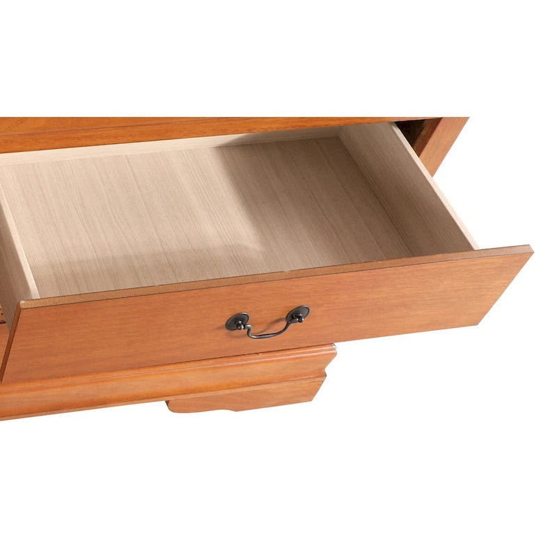 Bedroom Dresser with Real Wood Veneer and Dovetail Drawers