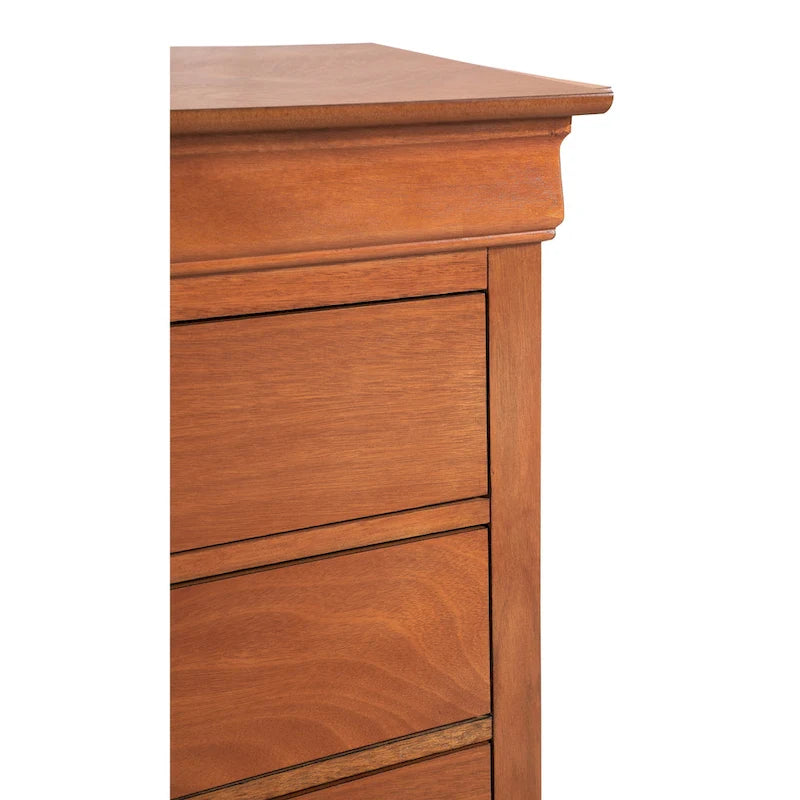 Bedroom Dresser with Real Wood Veneer and Dovetail Drawers