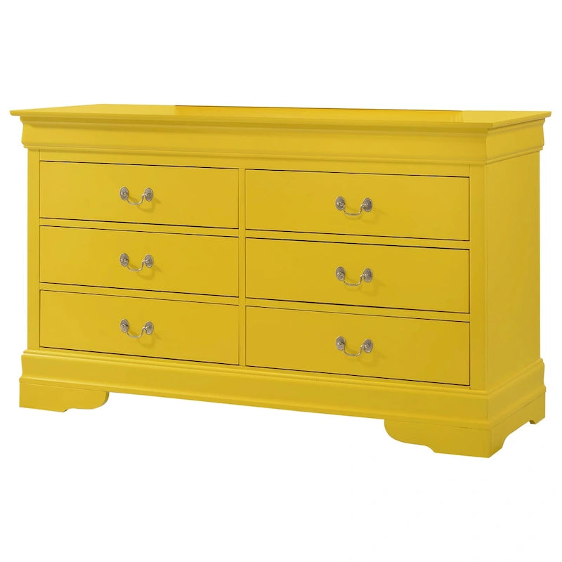 Bedroom Dresser with Real Wood Veneer and Dovetail Drawers