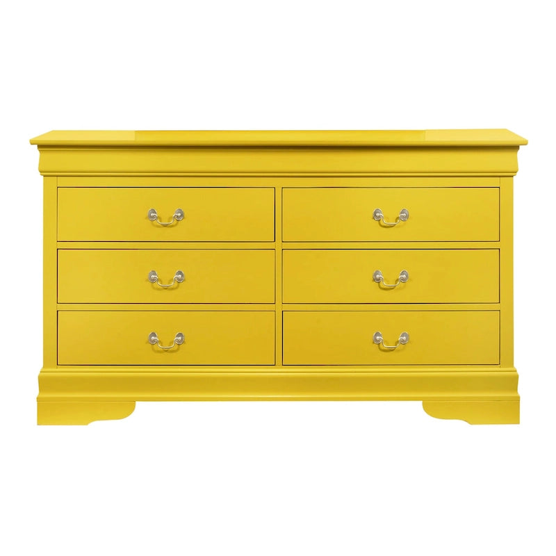 Bedroom Dresser with Real Wood Veneer and Dovetail Drawers
