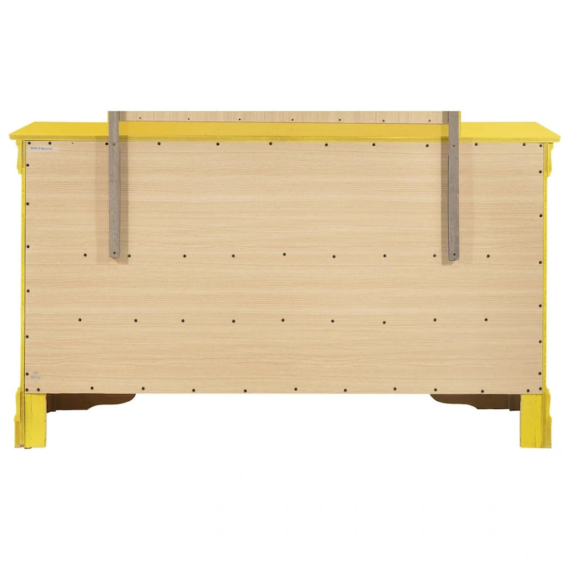 Bedroom Dresser with Real Wood Veneer and Dovetail Drawers