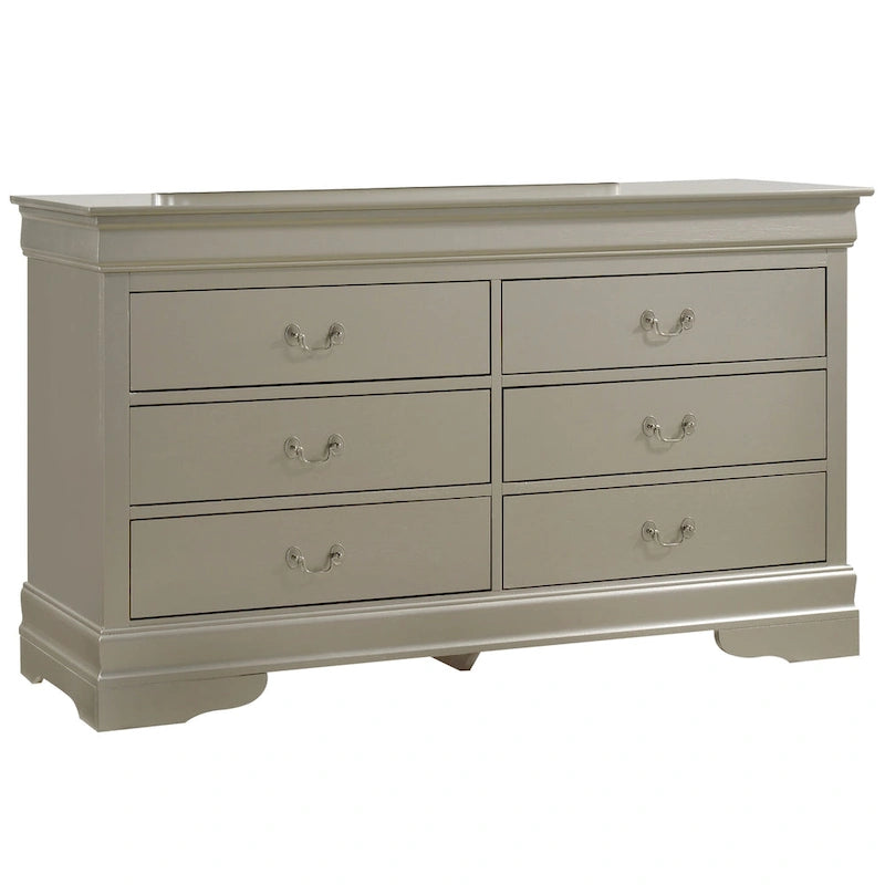 Bedroom Dresser with Real Wood Veneer and Dovetail Drawers
