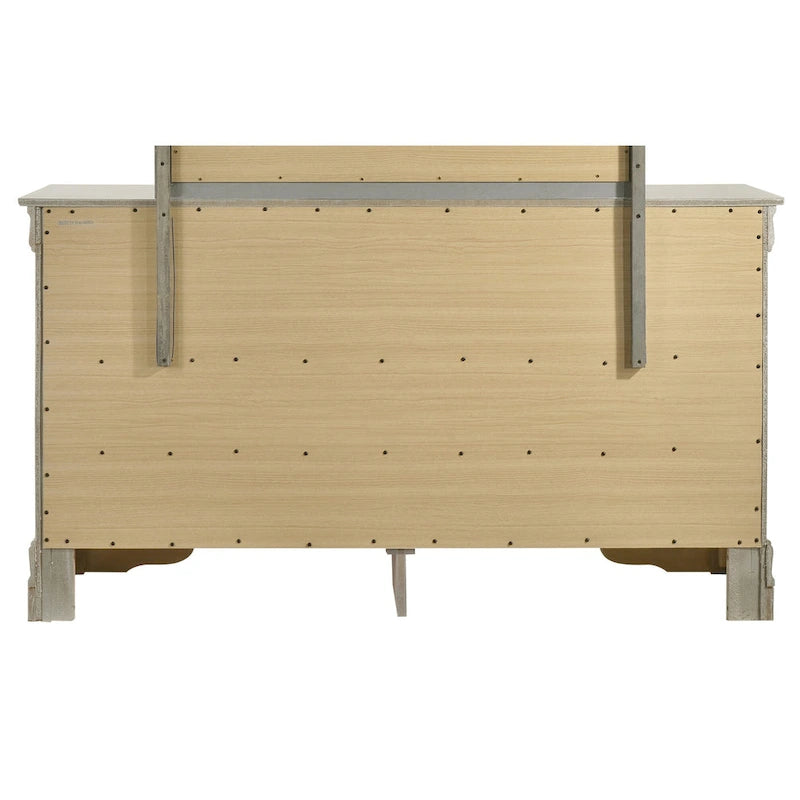 Bedroom Dresser with Real Wood Veneer and Dovetail Drawers