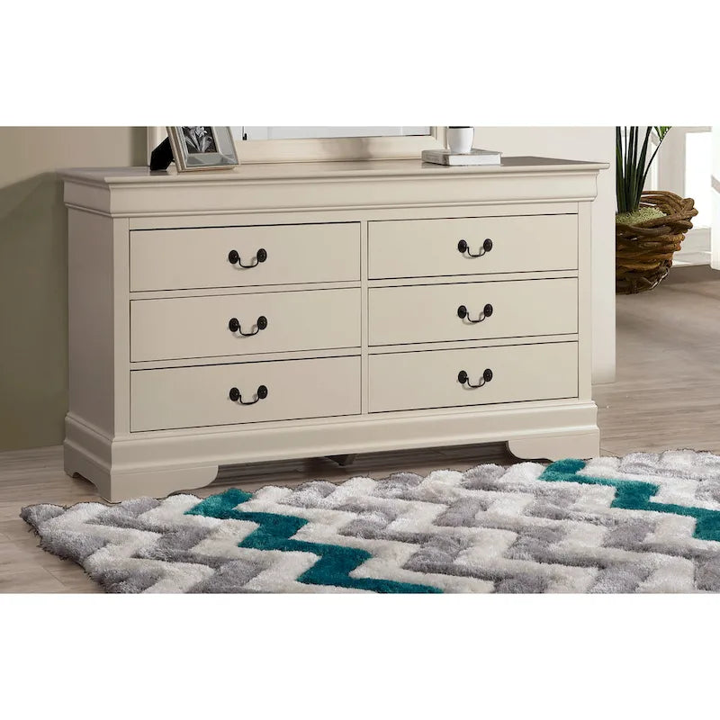 Bedroom Dresser with Real Wood Veneer and Dovetail Drawers