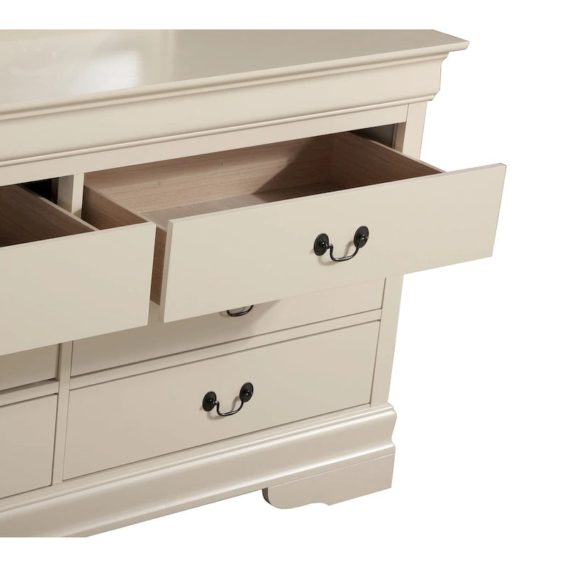 Bedroom Dresser with Real Wood Veneer and Dovetail Drawers