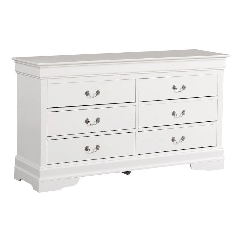 Bedroom Dresser with Real Wood Veneer and Dovetail Drawers