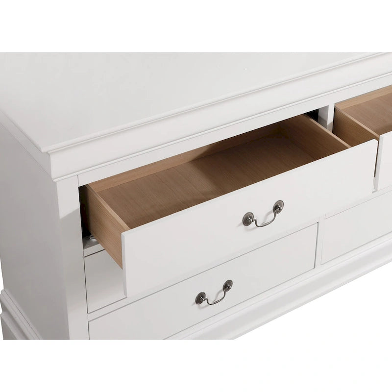 Bedroom Dresser with Real Wood Veneer and Dovetail Drawers
