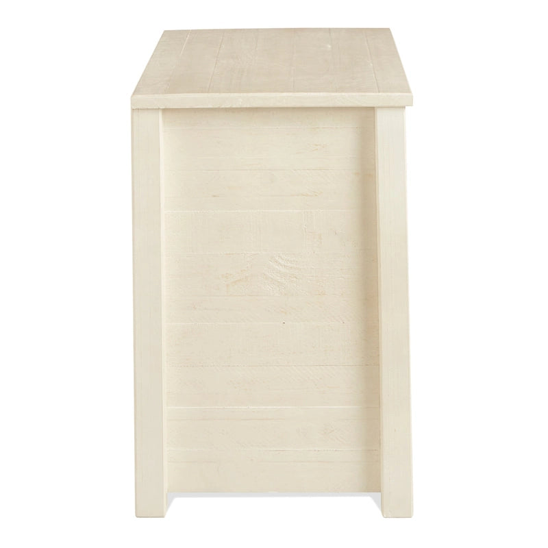 Rustic Pine 3-Drawer Nightstand with Antique Grey Finish