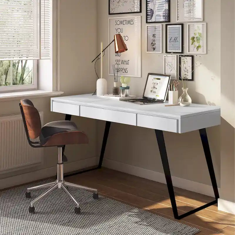Modern Industrial 54 Inch Wide Desk