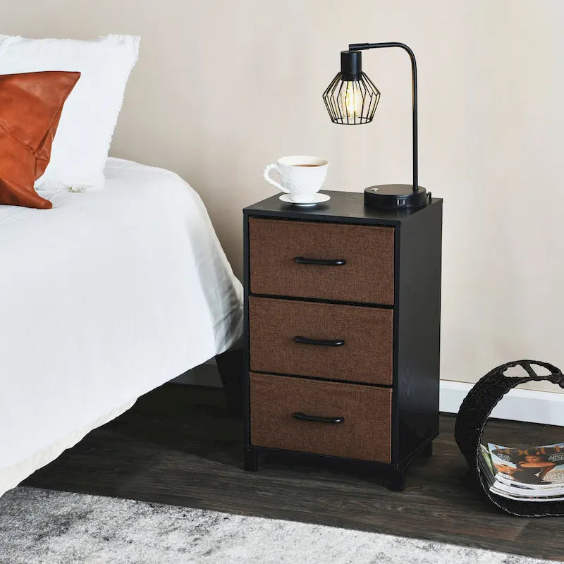 3-Drawer Dresser Nightstand Chest of Drawers