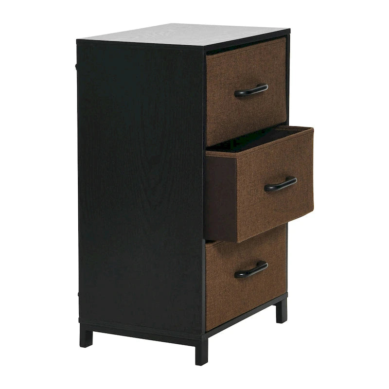 3-Drawer Dresser Nightstand Chest of Drawers