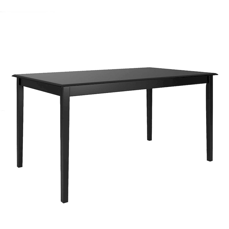 Black Mission-Style Dining Table, 60"L x 36"W x 30"H