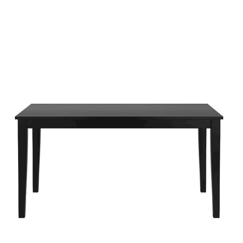 Black Mission-Style Dining Table, 60"L x 36"W x 30"H