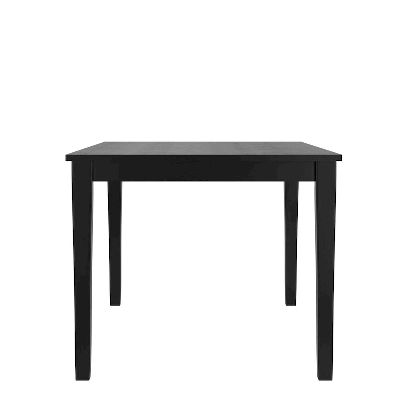 Black Mission-Style Dining Table, 60"L x 36"W x 30"H
