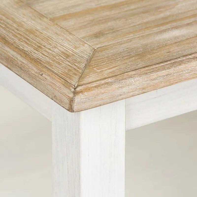 Rectangular Cocktail Table with Castors and Bottom Shelf