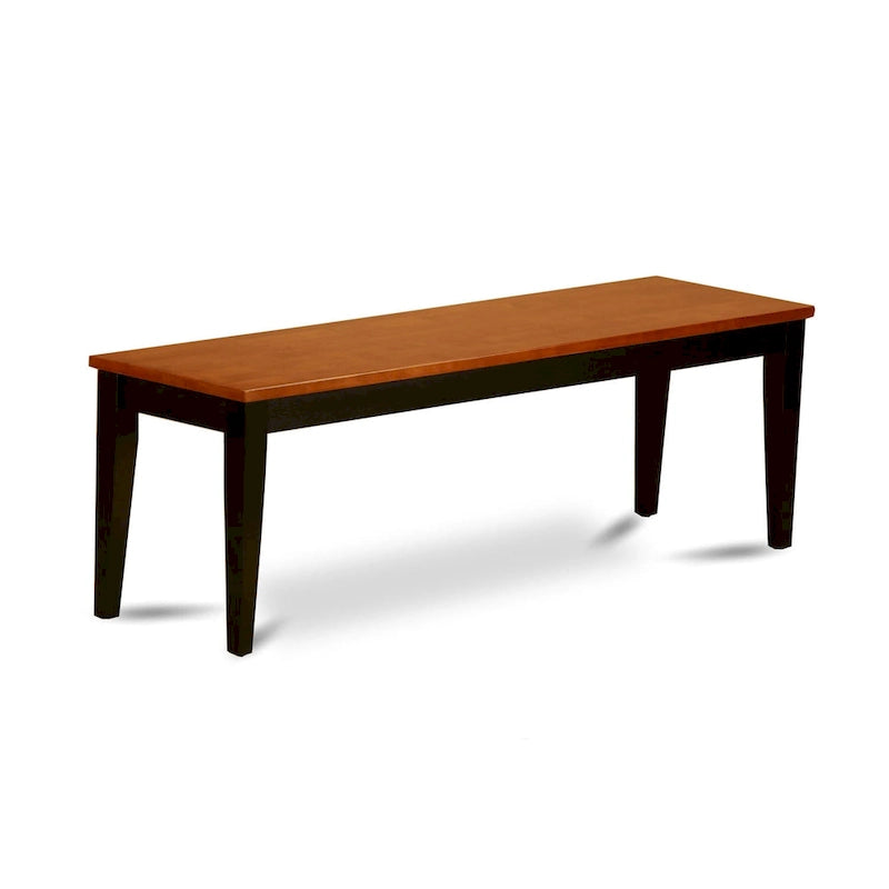 Dining Room Bench with Wood Seat, 54x15x17 Inch
