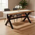 vidaXL Dining Table Solid Acacia and Mango Wood 70.9x35.4x29.9