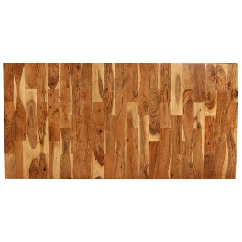 Solid Acacia and Mango Wood Dining Table, 70.9" x 35.4" x 29.9"