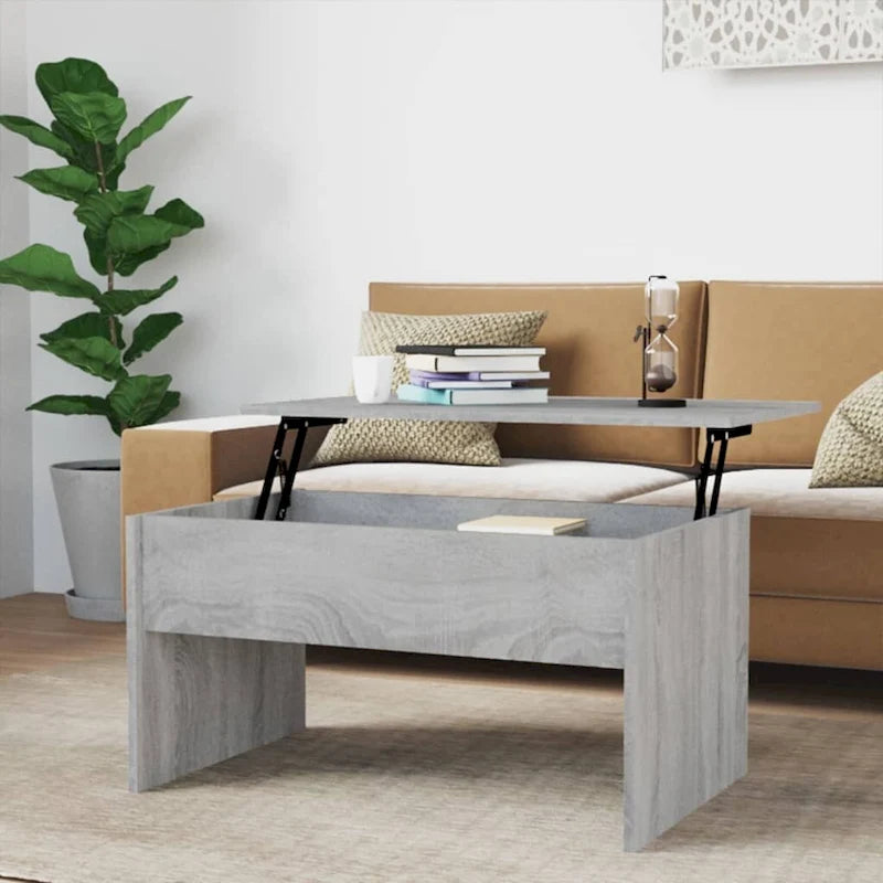 Lift-Top Coffee Table with Hidden Storage, 31.5" x 19.9" x 16.3"