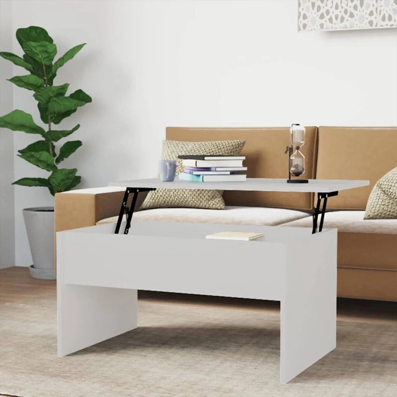 Lift-Top Coffee Table with Hidden Storage, 31.5" x 19.9" x 16.3"