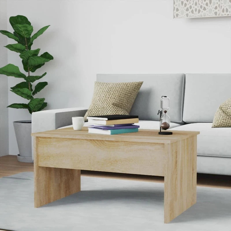 Lift-Top Coffee Table with Hidden Storage, 31.5" x 19.9" x 16.3"