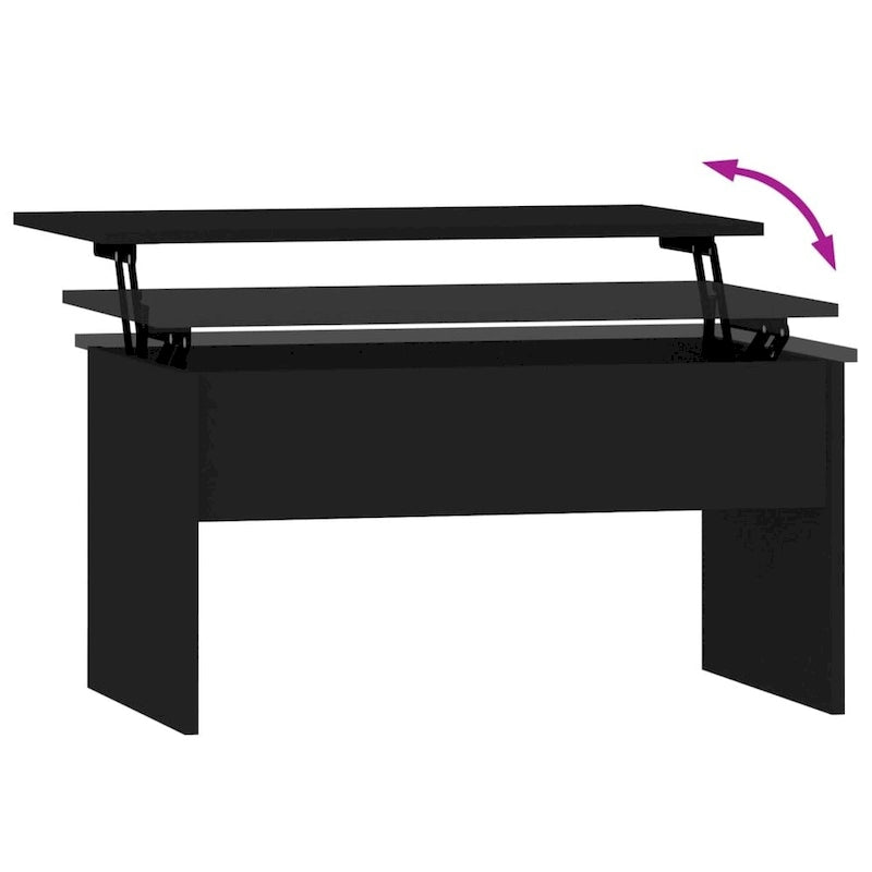 Lift-Top Coffee Table with Hidden Storage, 31.5" x 19.9" x 16.3"