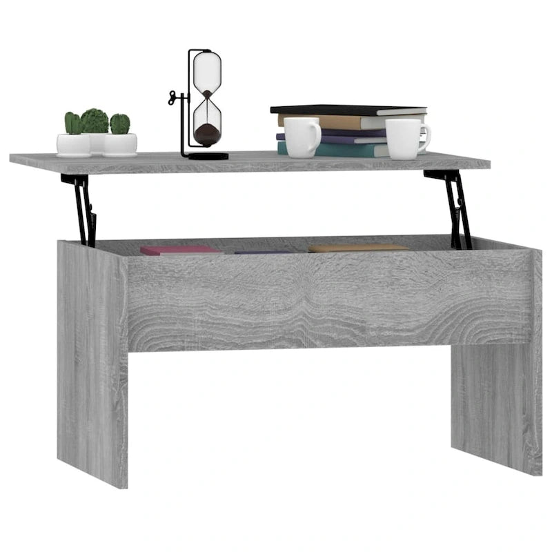 Lift-Top Coffee Table with Hidden Storage, 31.5" x 19.9" x 16.3"
