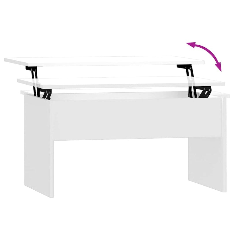 Lift-Top Coffee Table with Hidden Storage, 31.5" x 19.9" x 16.3"