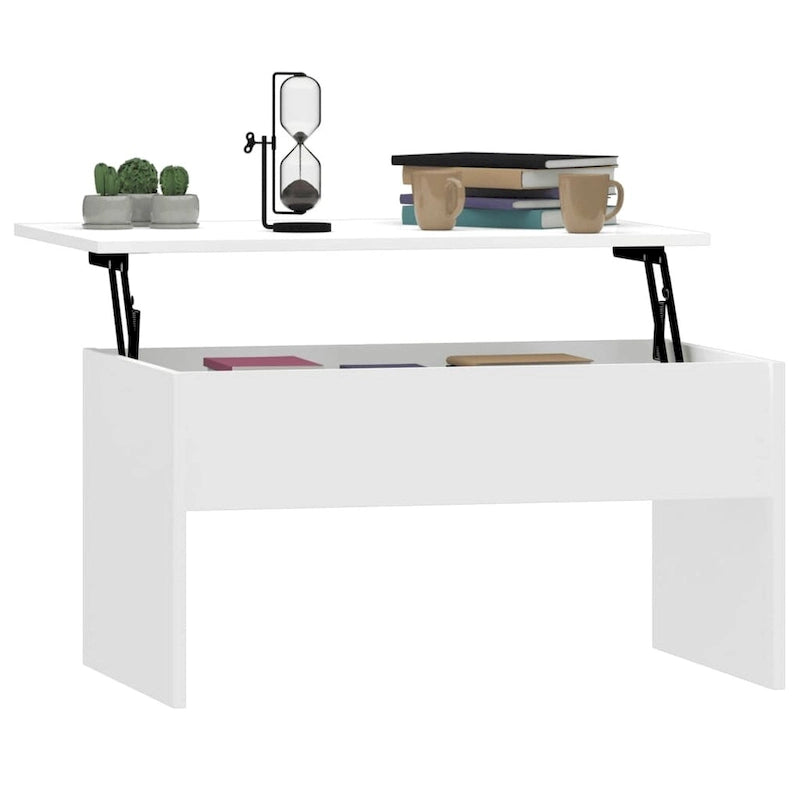 Lift-Top Coffee Table with Hidden Storage, 31.5" x 19.9" x 16.3"