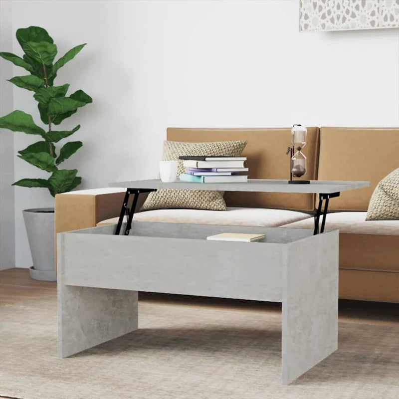 Lift-Top Coffee Table with Hidden Storage, 31.5" x 19.9" x 16.3"