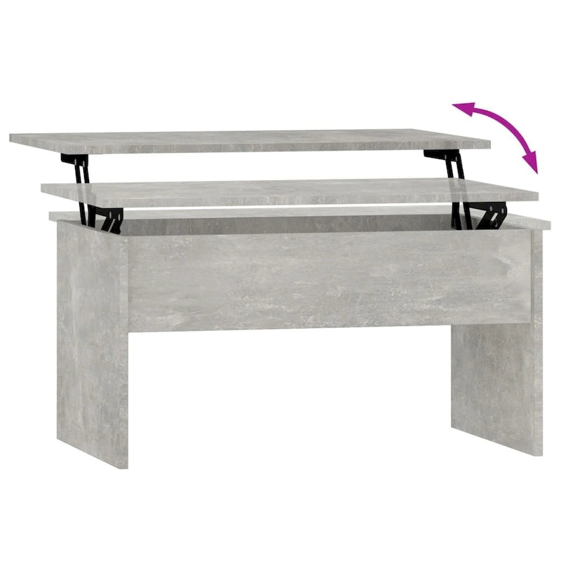 Lift-Top Coffee Table with Hidden Storage, 31.5" x 19.9" x 16.3"