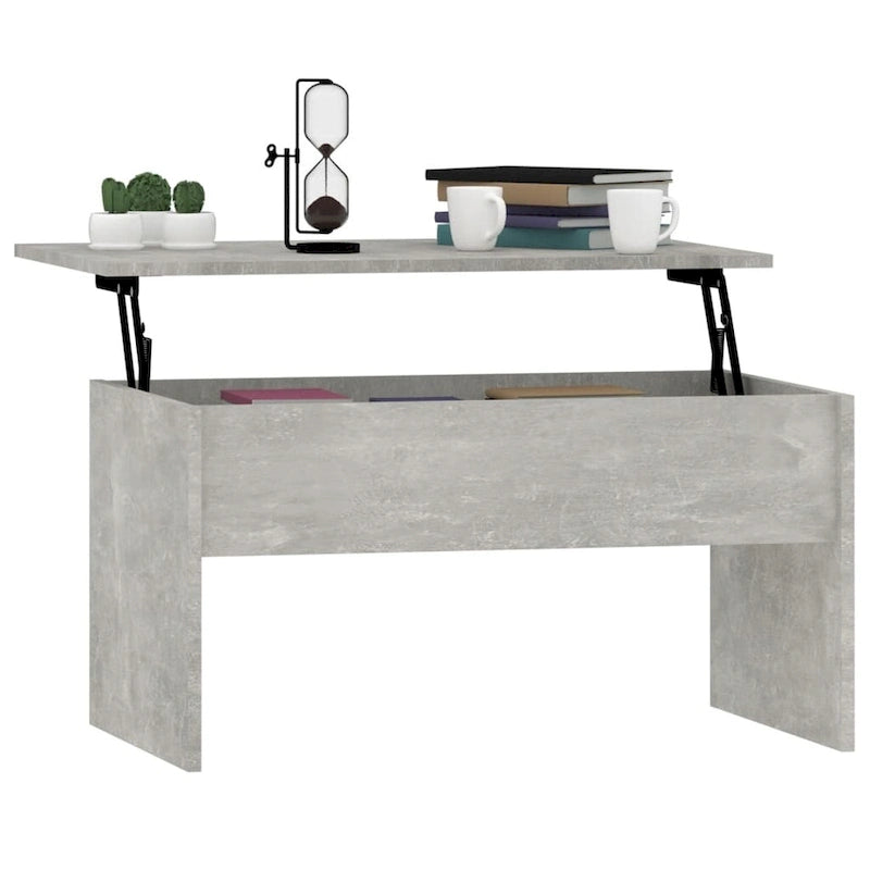 Lift-Top Coffee Table with Hidden Storage, 31.5" x 19.9" x 16.3"