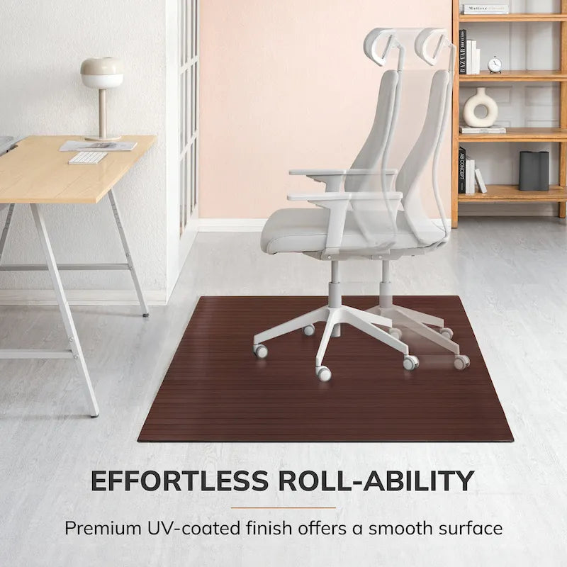 Bamboo Rectangular Chair Mat, 72" x 48"