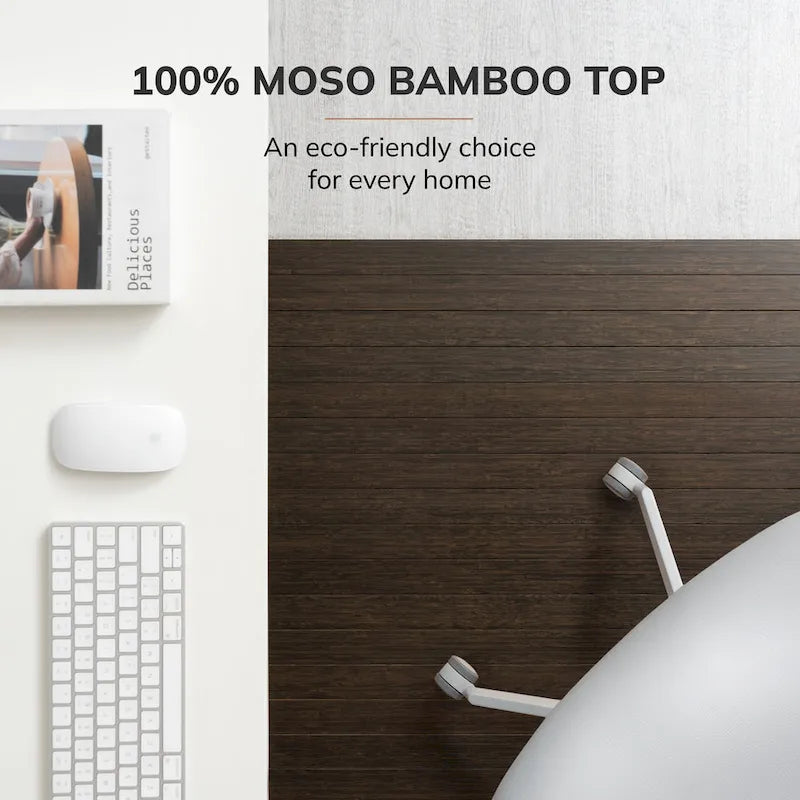 Bamboo Rectangular Chair Mat, 72" x 48"